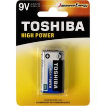 Bateria Alcalina Toshiba 9V 6LR61GCP Cartela com 1 Unidade