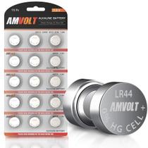 Bateria AmVolt LR44 AG13 SR44 357 303 1.5V para relógios x15 Bateria AmVolt LR44 AG13 SR44 357 303 1.5V para relógios x15