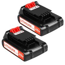 Bateria ANTOOLOCKER 20V 3.0Ah de lítio, pacote com 2 unidades para Black+Decker