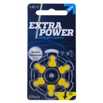 Bateria Aparelho Auditivo 10 Extra Power 1.45V - Pack com 6 Unidades Longa Duração