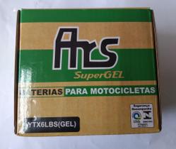 Bateria ars 6 ah super gel - para motocicleta ytx6lbs (gel)