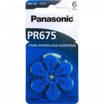 Bateria Auditiva Panasonic Zinco Ar PR-675BR 1,4V 605Mah 6 Un. PR-675BR/300 29980
