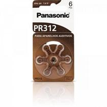 Bateria Auditiva ZINC AIR 1,4V 130MAH com 6 PR-312BR/300 - Panasonic