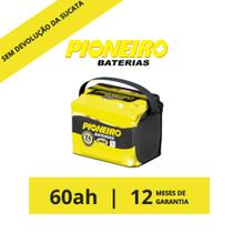 Bateria Automotiva Pioneiro 60ah - Modelo F60D (Polaridade - Direito)