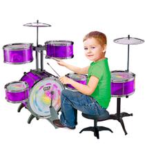 Bateria Banco Infantil Brinquedo Instrumento Musical Estimul