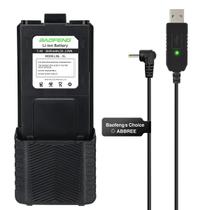 Bateria Baofeng UV-5R 3800mAh BL-5 estendida para rádio amador
