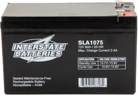 Bateria: baterias interestaduais 12V 8Ah, SLA1075, recarregáveis Bateria: baterias interestaduais 12V 8Ah, SLA1075, recarregáveis