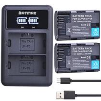 Bateria Batmax LP-E6 2650mAh com carregador duplo LED para Canon Bateria Batmax LP-E6 2650mAh com carregador duplo LED para Canon