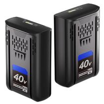 Bateria Bayhon 40V 6.0Ah Íon de Lítio Kit com 2 Unidades Bateria Bayhon 40V 6.0Ah Íon de Lítio Kit com 2 Unidades
