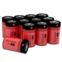 Bateria BEVIGOR CR2 3V de lítio 900mAh (pacote com 12) não recarregável