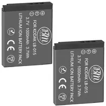 Batería BM Premium LB-015 para Kodak PIXPRO WPZ2 Paquete de 2