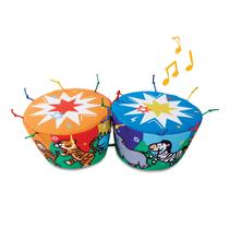 Bateria Bongo Infantil Melissa & Doug - Instrumento Musical Macio