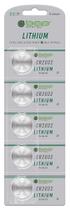 Bateria botao 3 volts lithium cartela com 5 unidades bap-2032 caixa com 30 cartelas