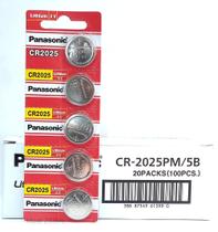 Bateria Botão CR2025 Panasonic Cartela C/ 5 Un.