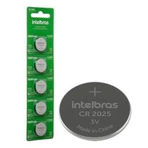 Bateria Botão De Lítio 3 V Cr2032 Intelbras Com 5 Pcs