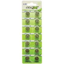 Bateria Botão Flex Modelo LR44 1.5V Cartela com 14 Unidades