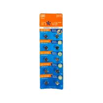 Bateria botão lr41 - cartela com 10 unidades - inova lr 41 - INOVA PRIME