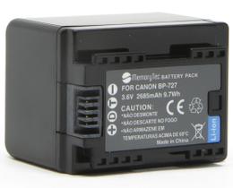 Bateria BP-727 para câmera digital e filmadora Canon VIXIA HF M500, M52, M50, R300, R32, R30