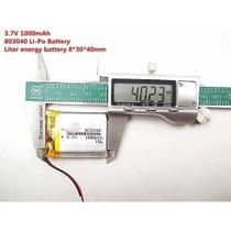 Bateria C/2 Fios 3,7v 1000mah 8mm X 30mm X 40mm Ml