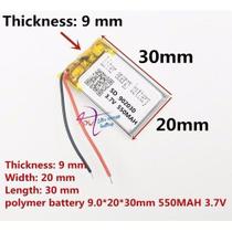 Bateria C/ 2 Fios 3,7v 550mah Grossa