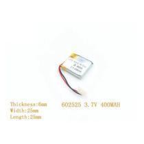 Bateria C/ 2 Fios 400 Mah 3,7 V 6mm X 25mm X 25mm 602525 Bateria C/ 2 Fios 400 Mah 3,7 V 6mm X 25mm X 25mm 602525