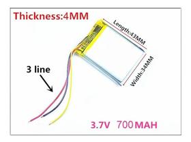 Bateria Caixa Som Clip 2 C/ 3,7v 700mah 4mm X 34mm X 43mm /