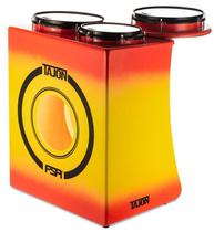 Bateria Cajón FSA Tajon Master Plus TAJ29 Yellow Red Mini Bateria Cajón Compacta Ótima Sonoridade Bateria Cajón FSA Tajon Master Plus TAJ29 Yellow Red Mini Bateria Cajón Compacta Ótima Sonoridade