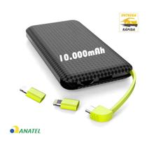Bateria Carregador Portátil Powerbank 10.000mAh Para Celular Notebook e Tablet