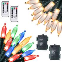 Bateria Christmas Lights Brightown, 18 pés e 50 LED, pacote com 2 Bateria Christmas Lights Brightown, 18 pés e 50 LED, pacote com 2