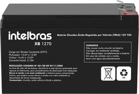 Bateria Chumbo VRLA 12V 7AH XB1270 - Intelbras