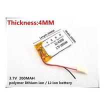 Bateria Com 3,7v 200mah 402030
