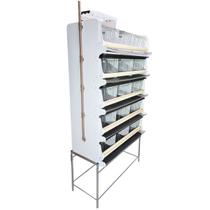 Bateria com 5 Gaiolas para codorna ou codornão bebedouro automático - Gaia Bateria com 5 Gaiolas para codorna ou codornão bebedouro automático - Gaia