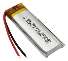 Bateria Compativel Com Base Fone 501340 300mah 2 Fios 3,7v