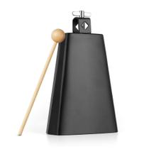 Bateria Cow Bell Vangoa Metal Steel de 7 polegadas com alça Bateria Cow Bell Vangoa Metal Steel de 7 polegadas com alça