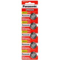 Bateria Cr 2025 Panasonic Cartela com 5 Unidades