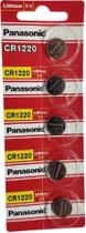 Bateria Cr1220 Panasonic - Lithium 3V Cartela 5 Unidades