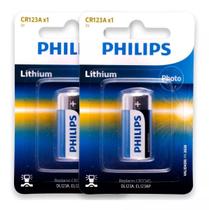 Bateria Cr123a 3v Philips Pilha Lithium C/02 Unidades