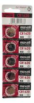 Bateria Cr1620 Maxell - Lithium 3v Cartela Com 5 Unidades