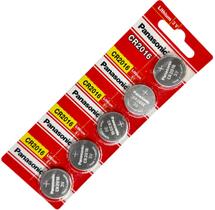 Bateria Cr2016 3v Panasonic Cartela C/ 5 Unidades
