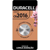 Bateria CR2016 de Lítio Duracell - 3V - Pilha Moeda - Cartela com 1 Unidade - DL2016B