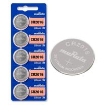 Bateria CR2016 Murata 3V Cartela com 5 Unidades Original Bateria CR2016 Murata 3V Cartela com 5 Unidades Original