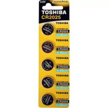 Bateria cr2025 3v cartela com 5 toshiba