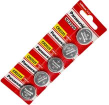 Bateria Cr2025 3v Panasonic Cartela C/ 5 Unidades