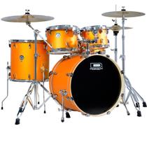 Bateria D-One Rocket DR22 OSS Orange Satin Sparkle 22, 16, 14, 12, 10 C/ Banco e Ferragens
