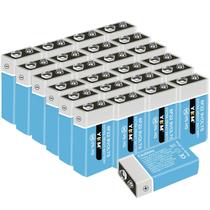 Bateria de 9V YKM, pacote de 24 para detector de fumaça, guitarra, porta de garagem Bateria de 9V YKM, pacote de 24 para detector de fumaça, guitarra, porta de garagem