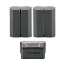 Bateria de Alta Capacidade Tilta NP-FZ100 2400mAh com Porta USB-C (Verde, Kit com 2) e Estação de Carregamento Portátil (3 Itens)