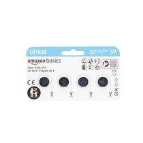 Bateria de célula de lítio CR1632, 3 V, pacote com 4 Amazon Basics Bateria de célula de lítio CR1632, 3 V, pacote com 4 Amazon Basics