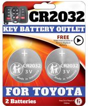 Bateria de Chaveiro CR2032 (2 Unidades) - Compatível com Toyota Bateria de Chaveiro CR2032 (2 Unidades) - Compatível com Toyota