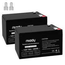 Bateria de chumbo-ácido selada recarregável Miady 12V 7Ah (pacote com 2)