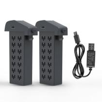 Bateria de drone JAAY 3,7 V 1500 mAh (2 unidades) com cabo de carregamento USB